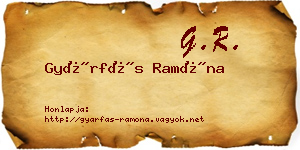 Gyárfás Ramóna névjegykártya